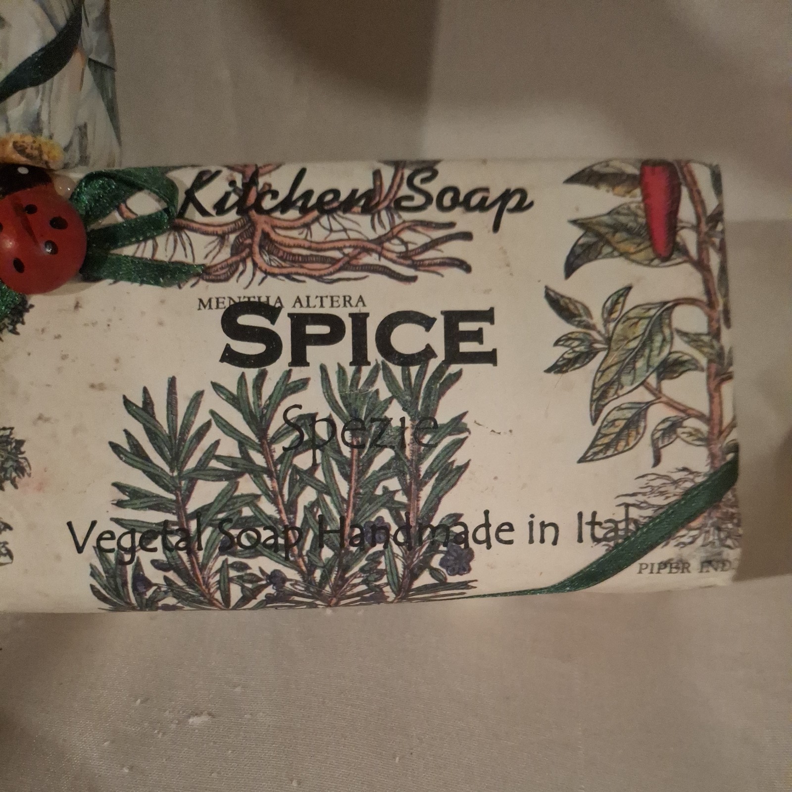 SOAP BAR ITALY pink pepper 6 bars lemon vegetable garden paprika daisy spice
