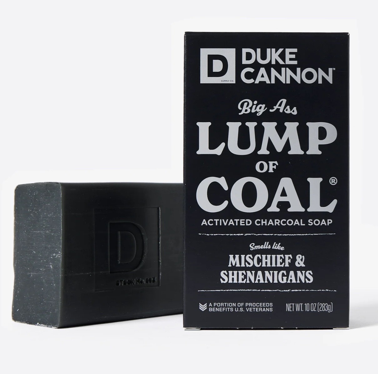 (2) Duke Cannon Big Ass Lump Of Coal Charcoal Soap – 10oz Each