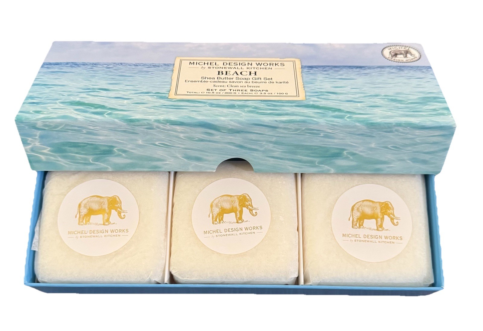 2 Sets” (6 Bars) Michel Design Works BEACH SEA BREEZE Bar Soap 3x 3.5 oz Ea