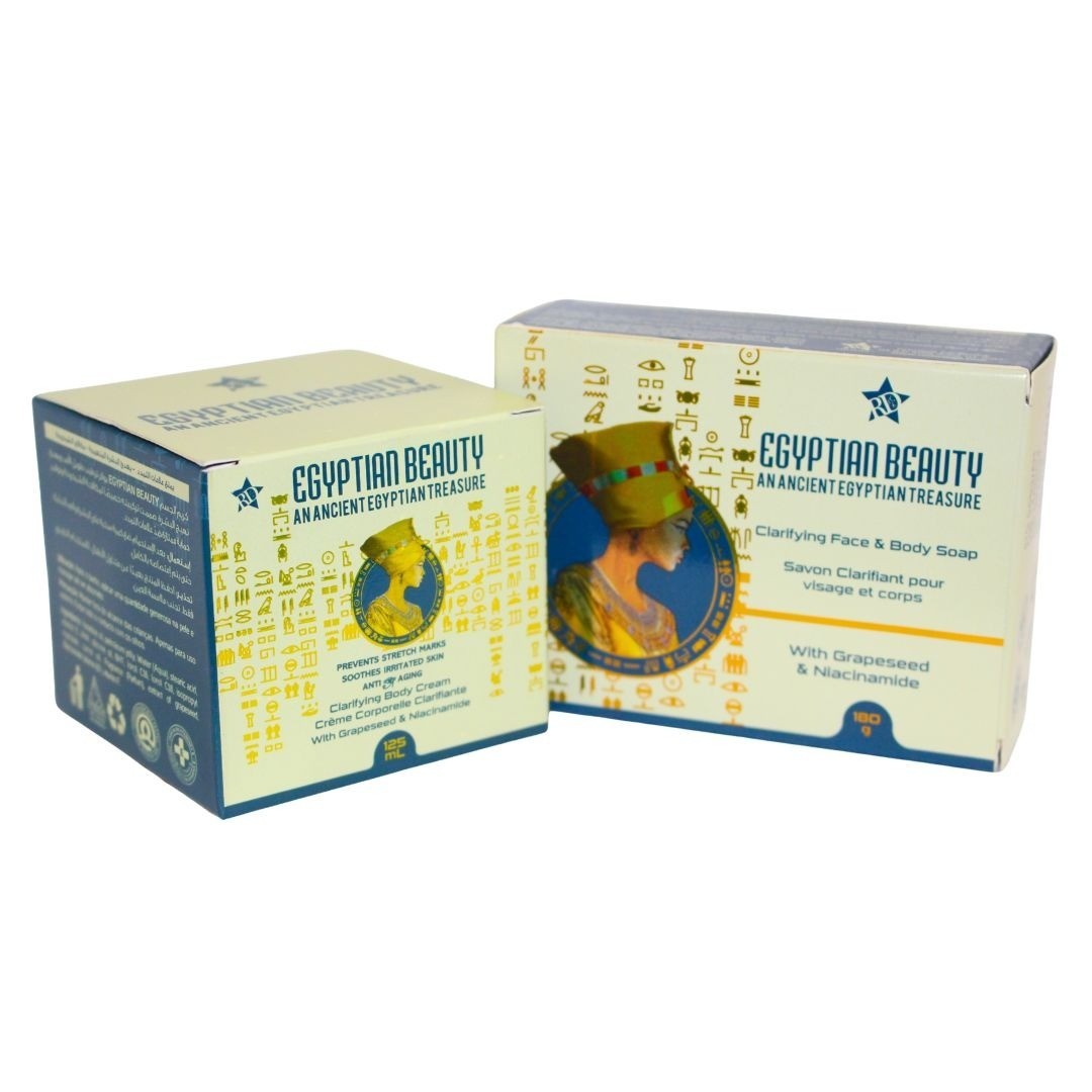 Egyptian Beauty Clarifying Face & Body Soap and Cream With Grapeseed &…