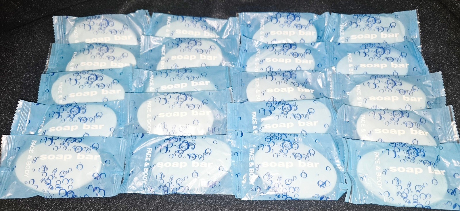 LOT OF 20 FACE & BODY TRAVEL SIZE ALL NATURAL VITAMIN E & SHEA BUTTER SOAPS NEW