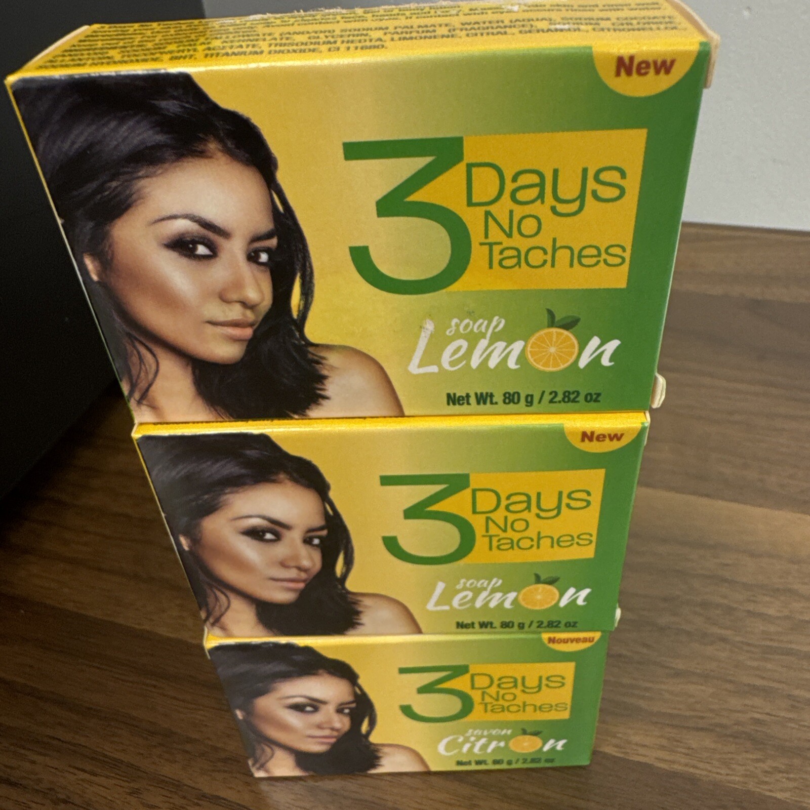 3 Days No Tactes Lemon Soap (80g/ 2.82oz Each) Pack Of 3