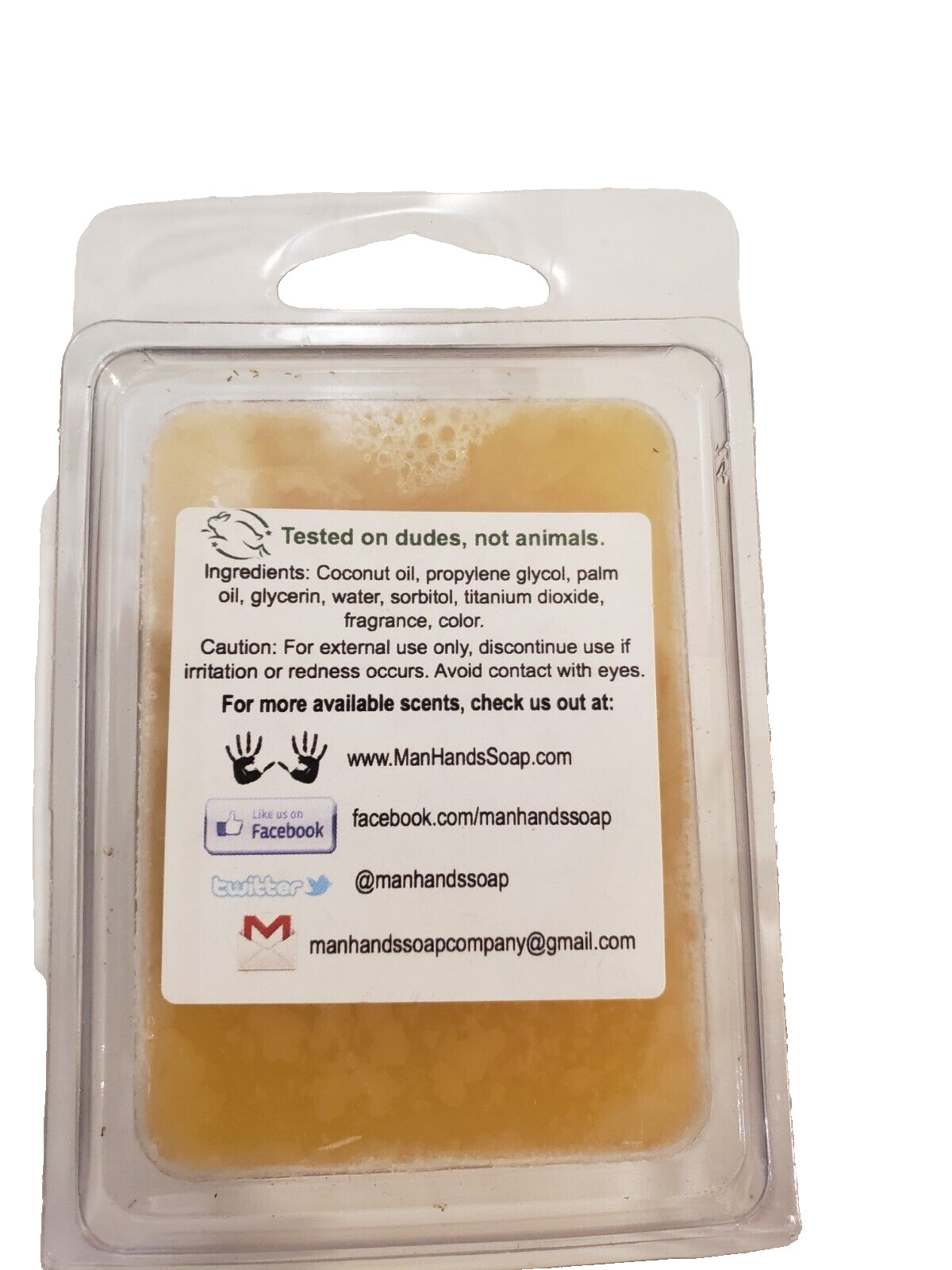 Small Soaps Beer & Pizza 2 Not Tested on Animals by Man Hands 3oz