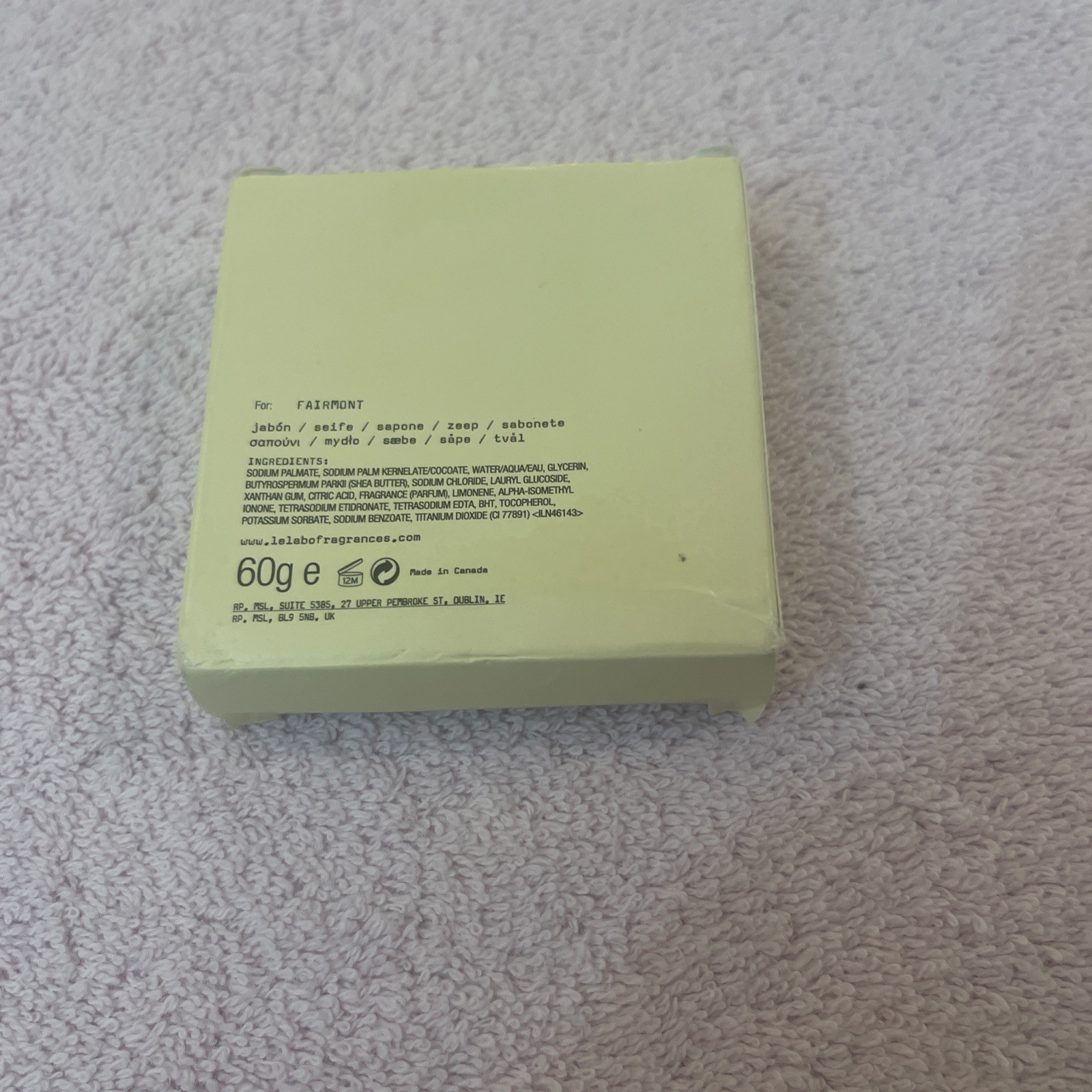 Le Labo New York Rose 31 Soap 2 Oz 60g NIB