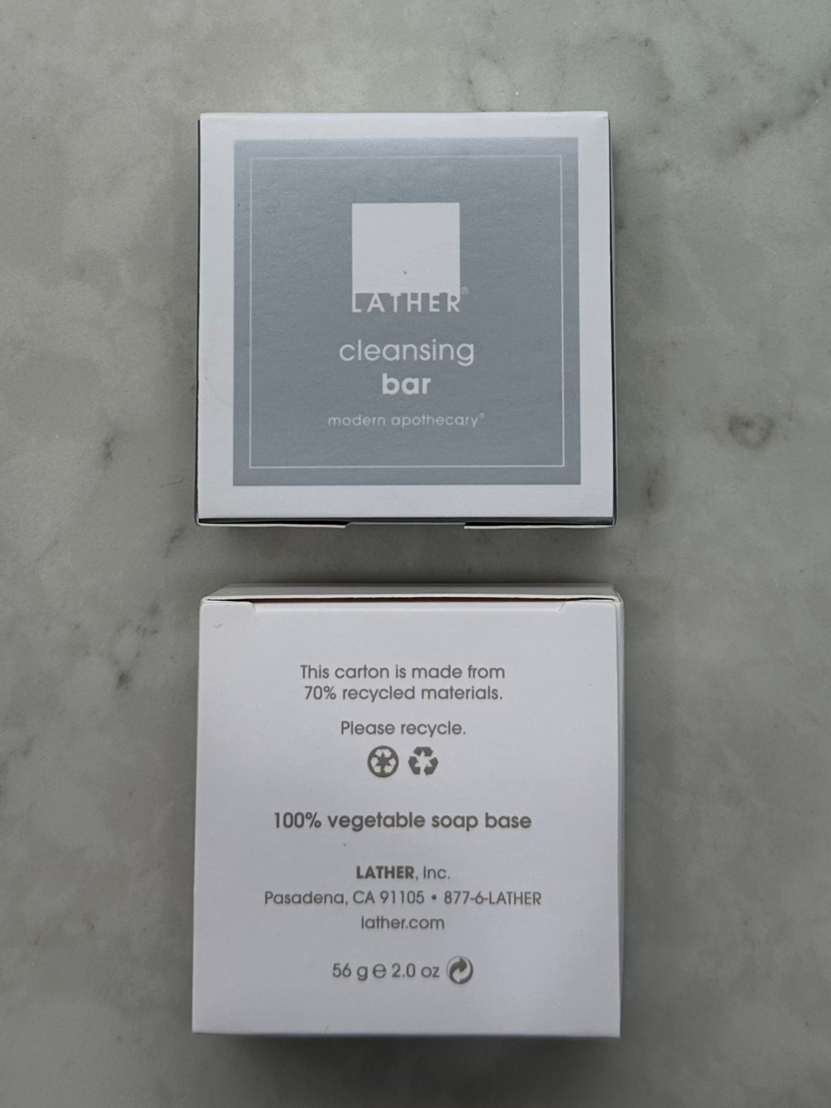 8box LATHER Modern Apothecary CLEANSING BAR~Exfoliating BODY SOAP Oatmeal&Bamboo