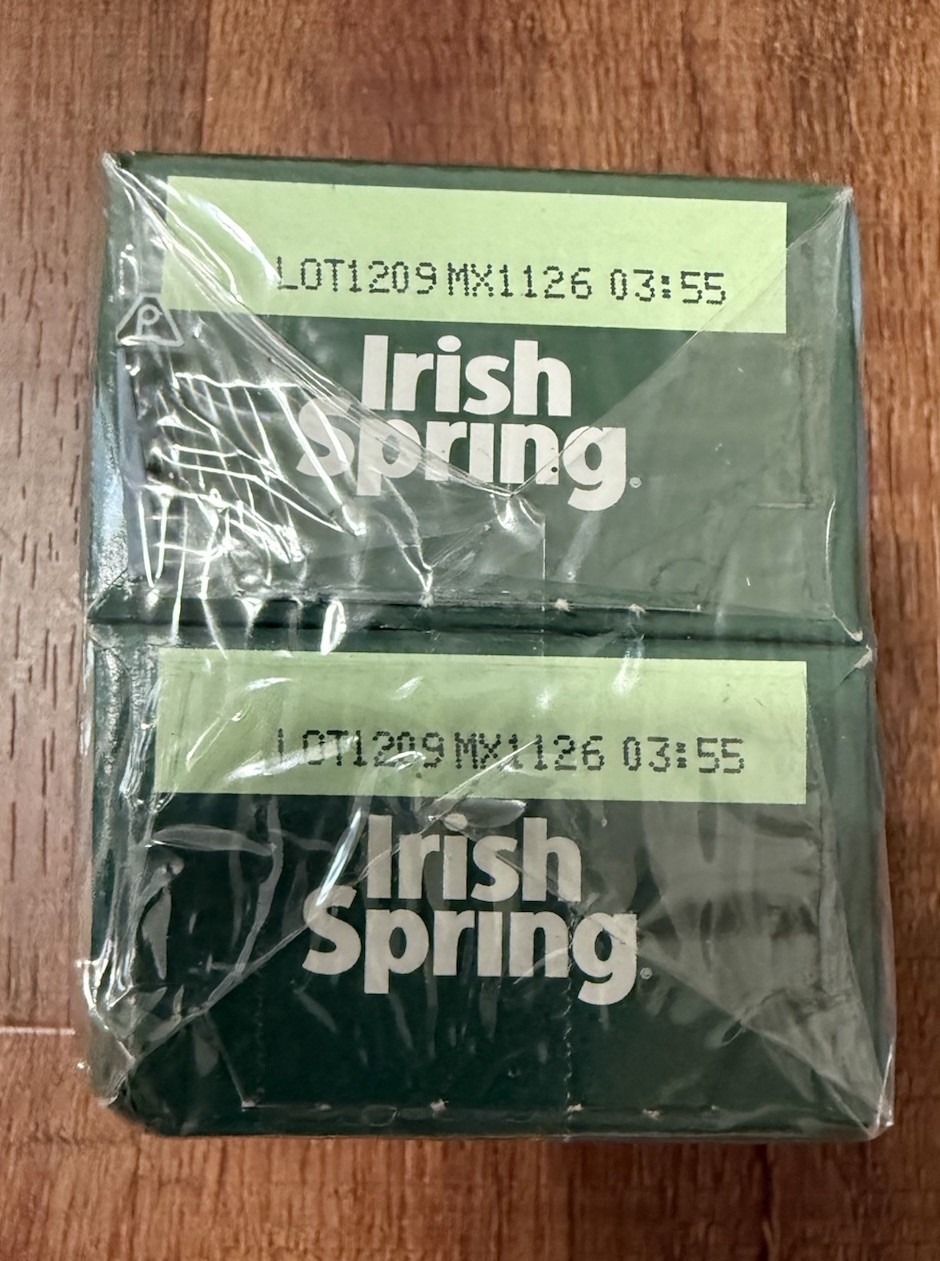 Irish Spring Deodorant Aloe Bar Soap 2 Pack 3.2 Oz Personal Size Discontinued