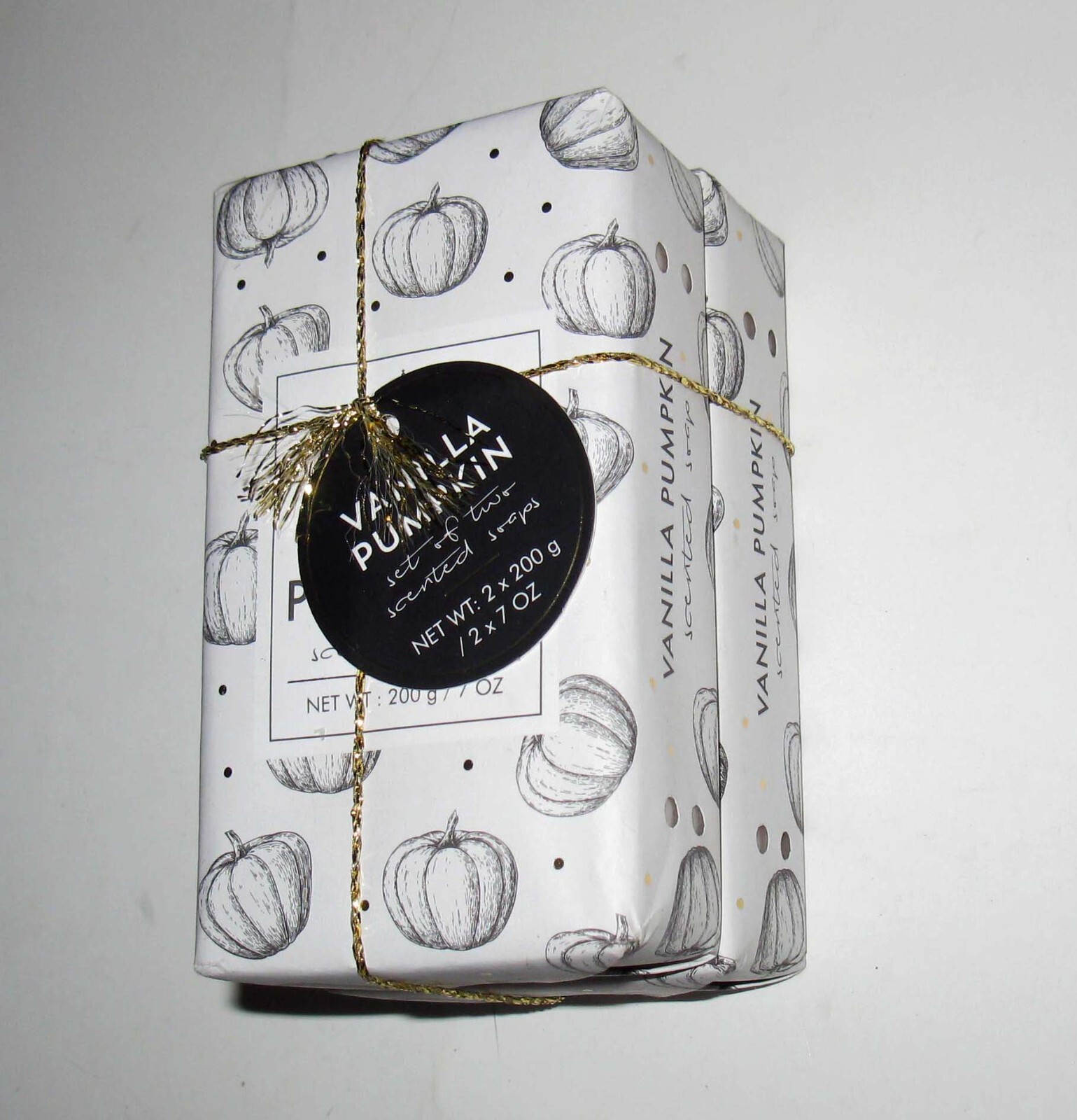 NEW 2 Pack Castelbel VANILLA PUMPKIN Scented Bar Soap 7 oz Autumn Holiday Fall