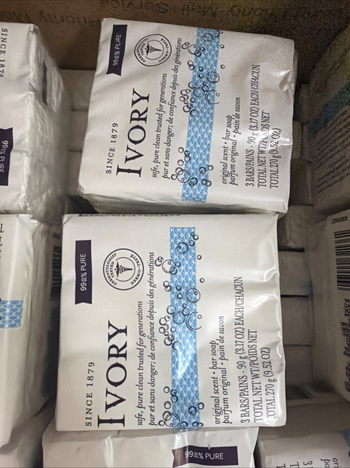IVORY (6) 3.17 Oz. Bars 🫧 ●ORIGINAL SCENT● 🫧 Pure Safe Clean & Simple 🫧.