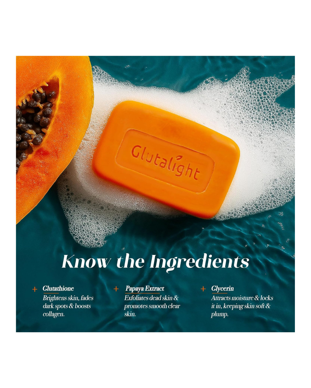 Papaya Soap | Glutathione & Papaya Extract | Body Tan Removal Soap