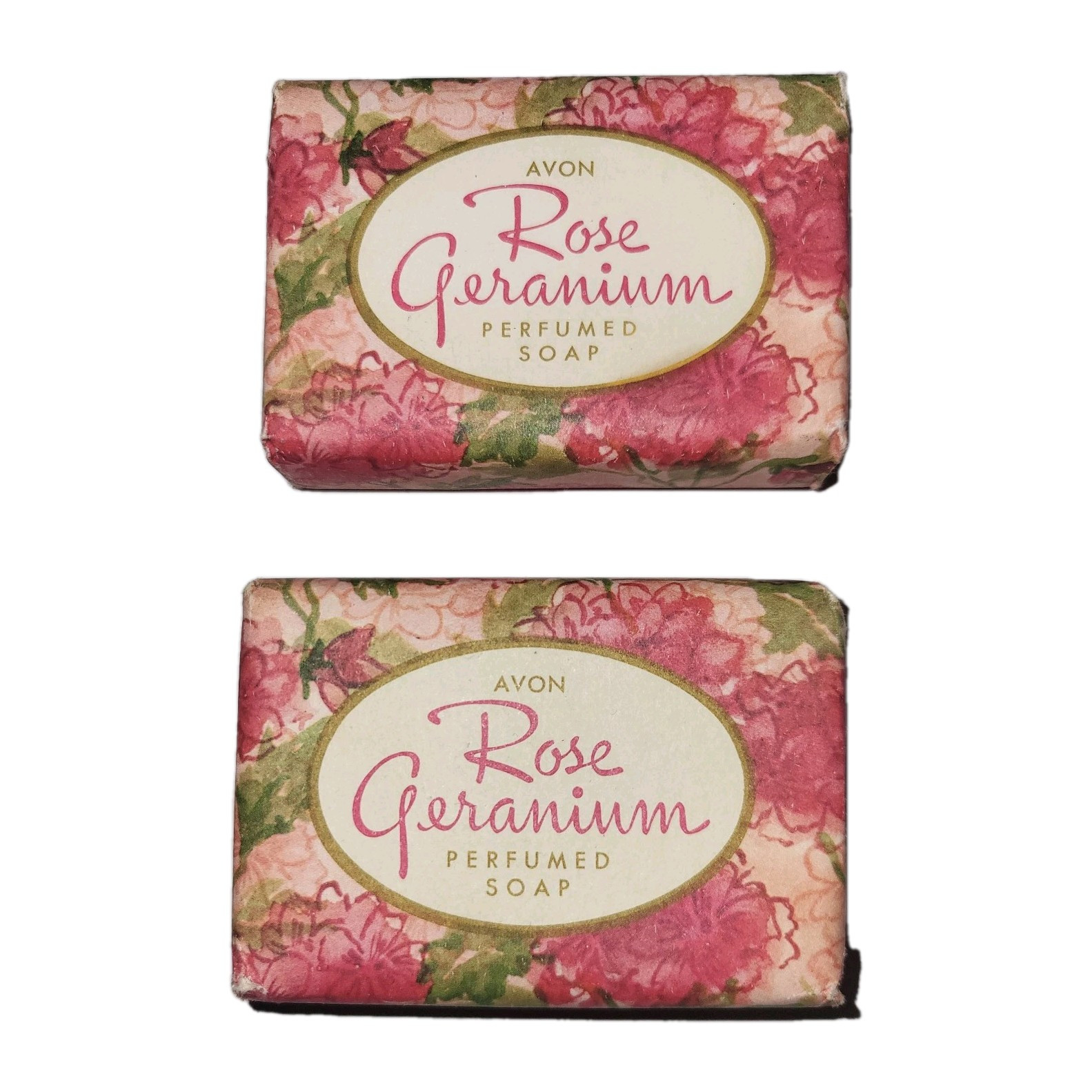 Avon Rose Geranium perfumed bar soap 3 oz – 2 Bars
