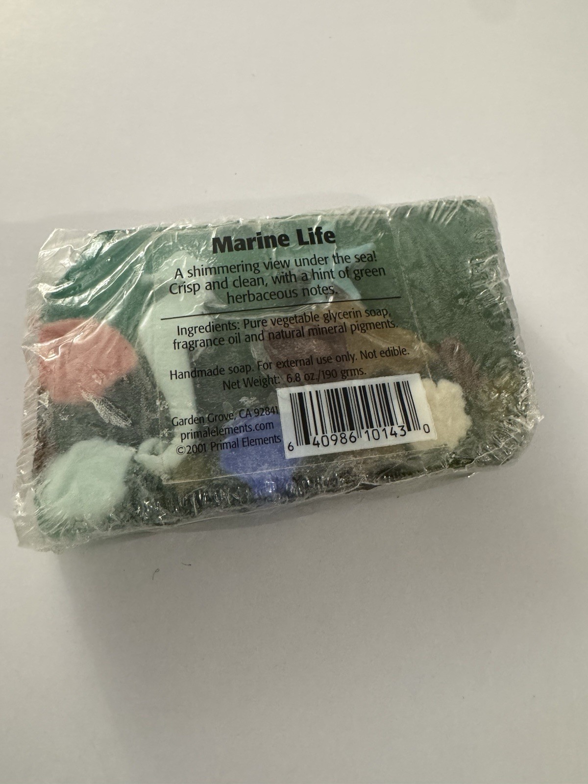 Primal Elements Marine Life New 6 oz. Gift Soap Bar BB18