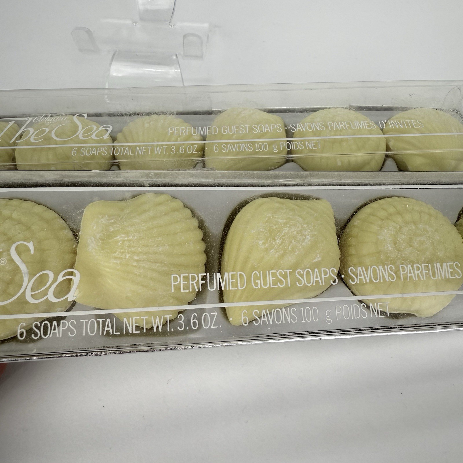 Vintage DeLaGar Mini Soaps Seashell Shaped Coastal Cottagecore Boxed Set Yellow