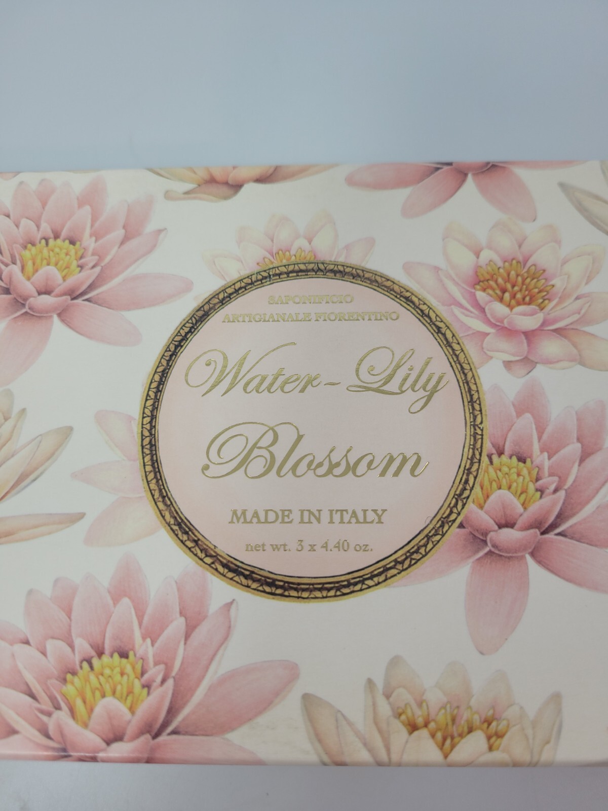Saponificio Artigianale Fiorentino Water Lilly Blossom Soap 3 bars X 4.4 oz NEW