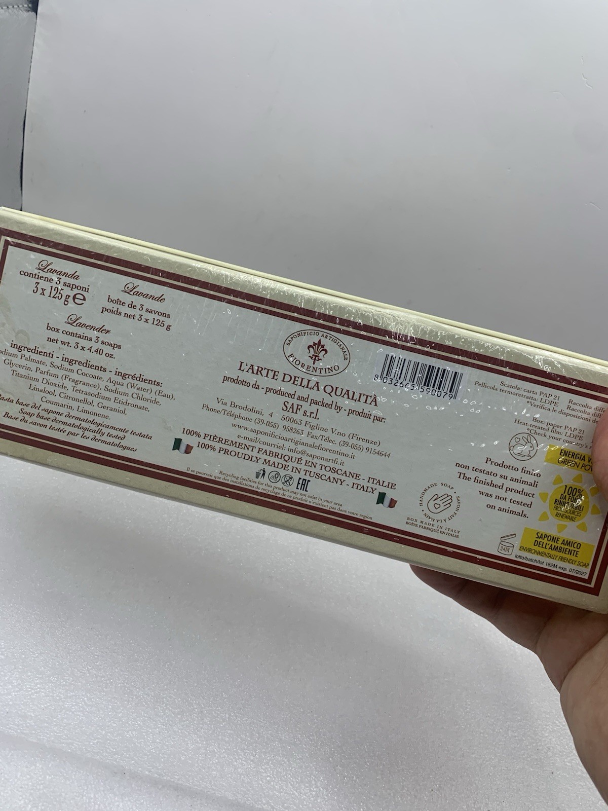 SAPONIFICIO ARTIGIANALE FIORENTINO 3 Angel Cherub Boxed Soaps Made In Italy BN