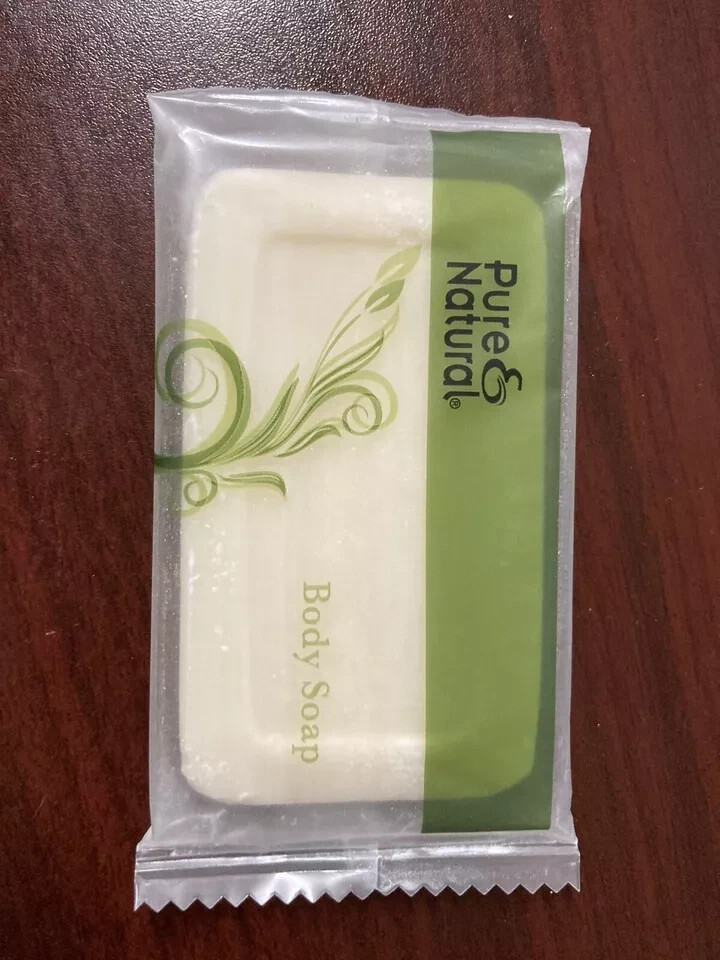 100– Pure & Natural, Body Soap, Hypo Allergenic, Mini Travel, Individual Wrap
