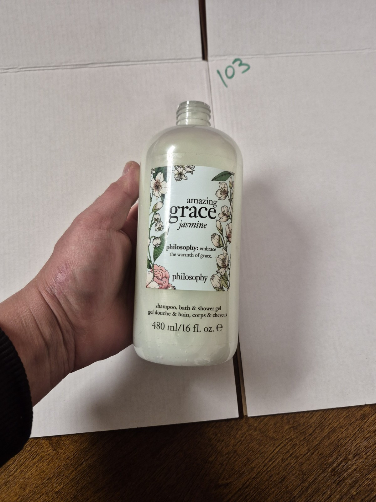 RARE Philosophy Amazing Grace Jasmine Shampoo, Bath & Shower Gel 480ml 16oz ea