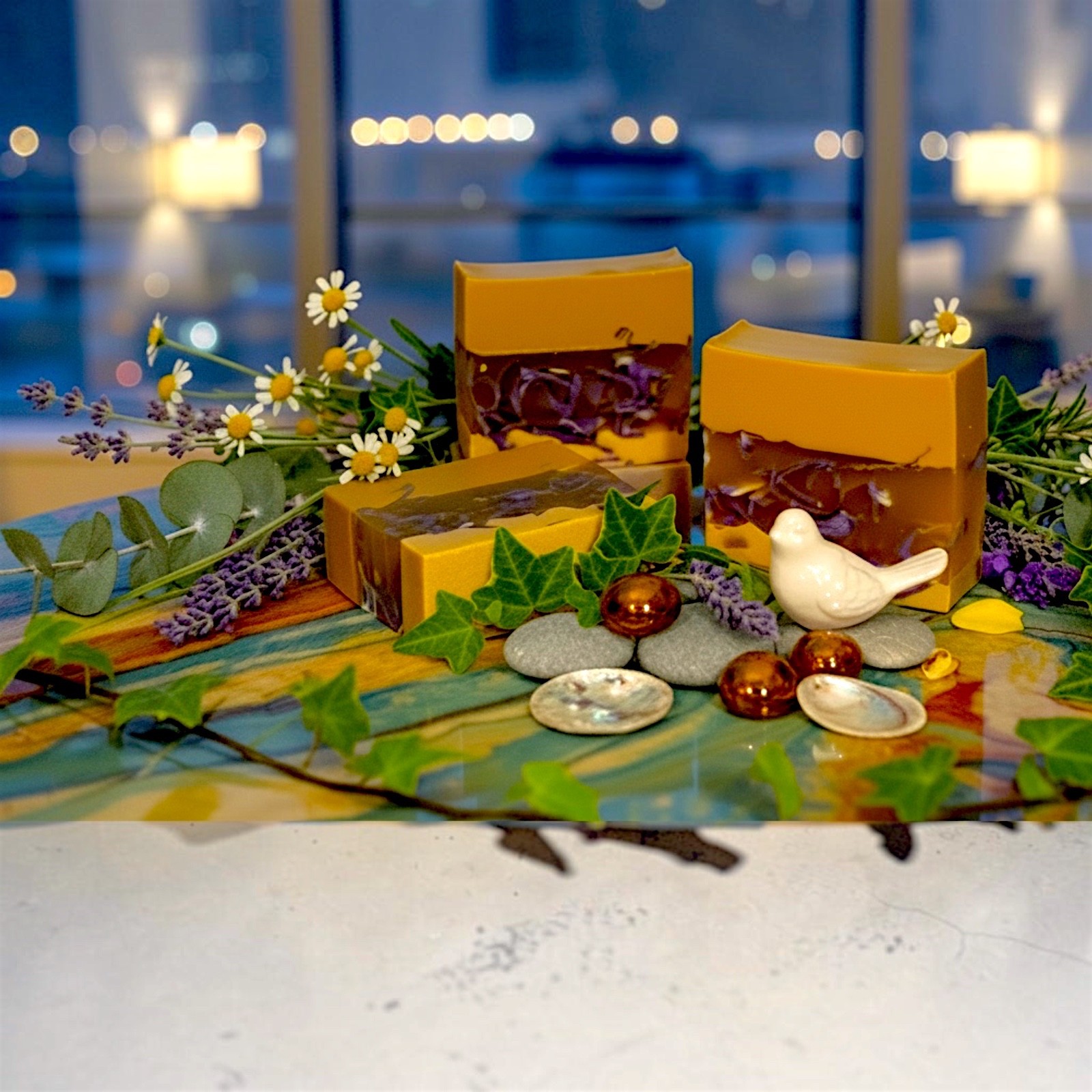 LumaLather Citrus Splash Handmade Soap Bar – Refreshing Moisturizing Bath Soap