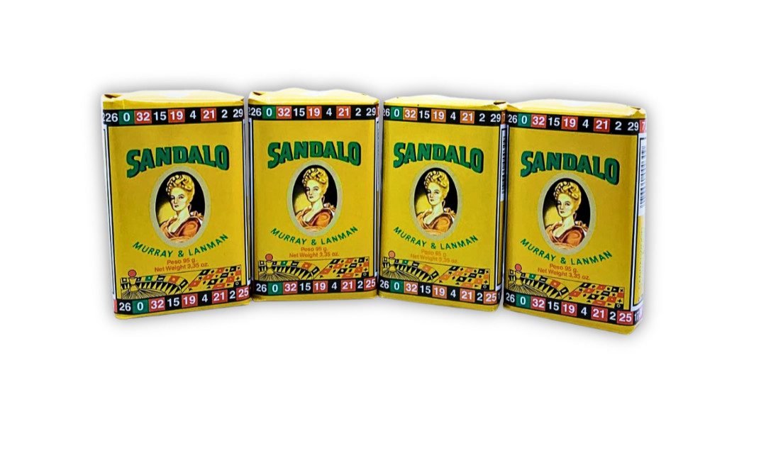 Murray & Lanman Sandalwood Bar Soap | Jabon Sandalo | 3.35 oz | Pack of 4