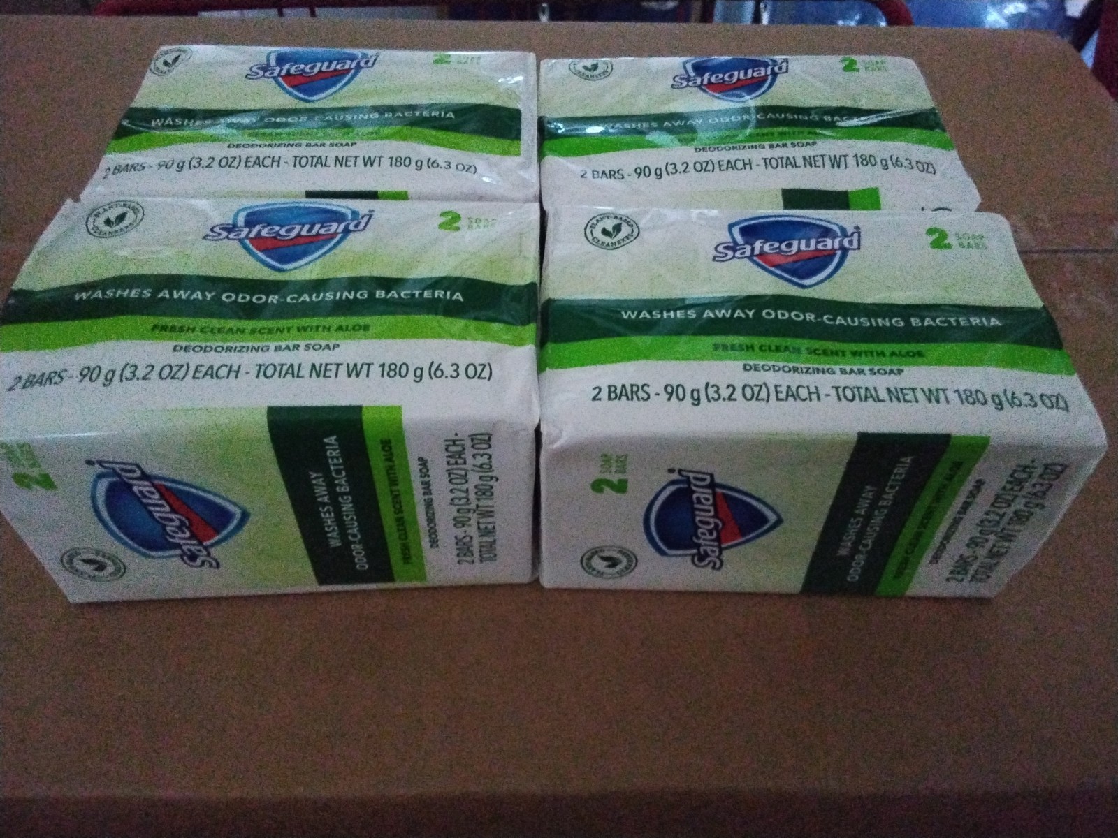 Safeguard Fresh Clean Scent Aloe Soap Bars 8-Pack, Washes Away Bacteria