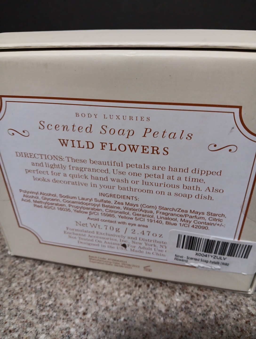 Body Luxuries Scented Soap Petals Wild Flowers 2.47oz(70g)