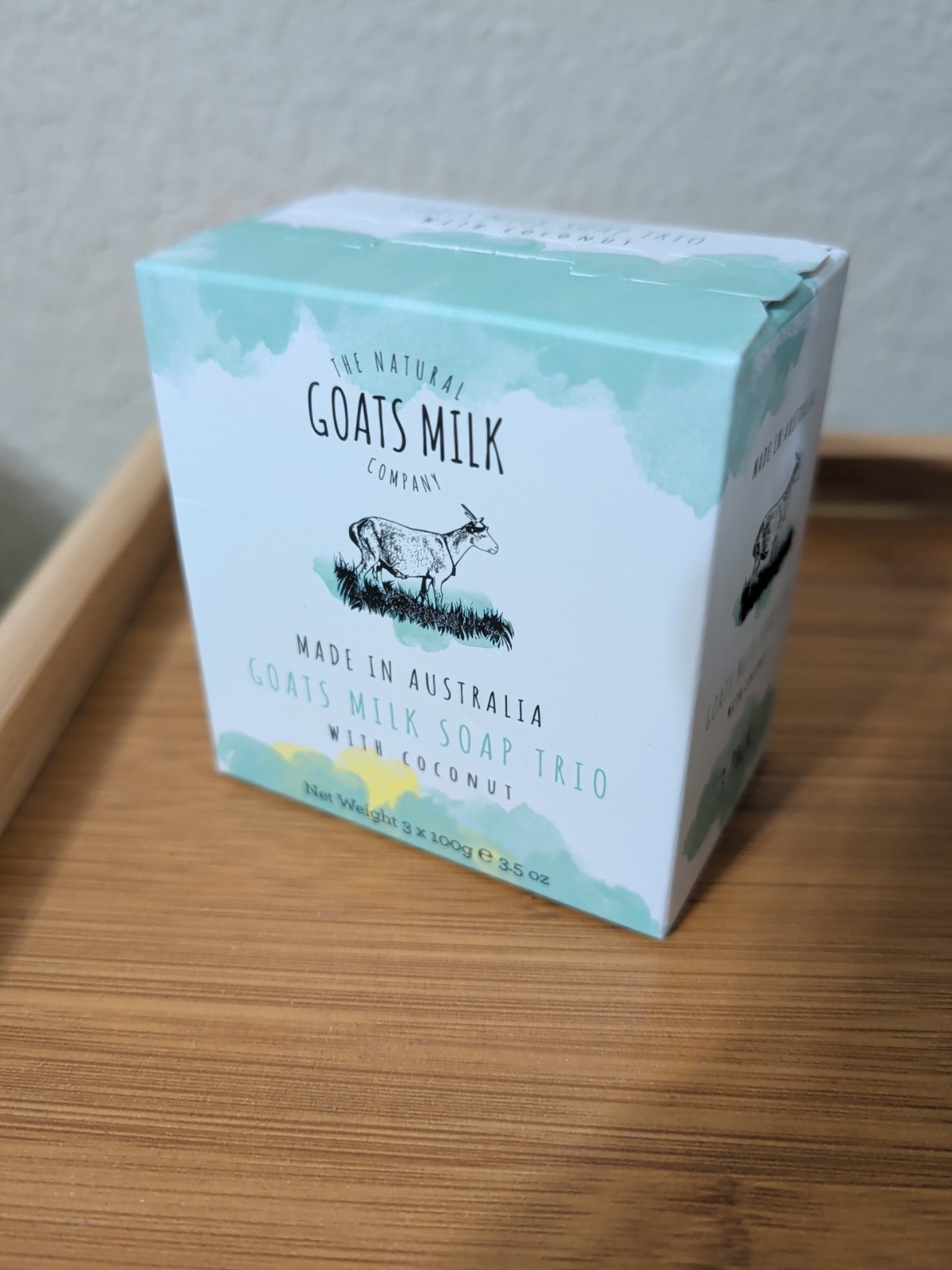 The Natural Goats Milk Company Bar Soap COCONUT 3 BARS Made in Australia
