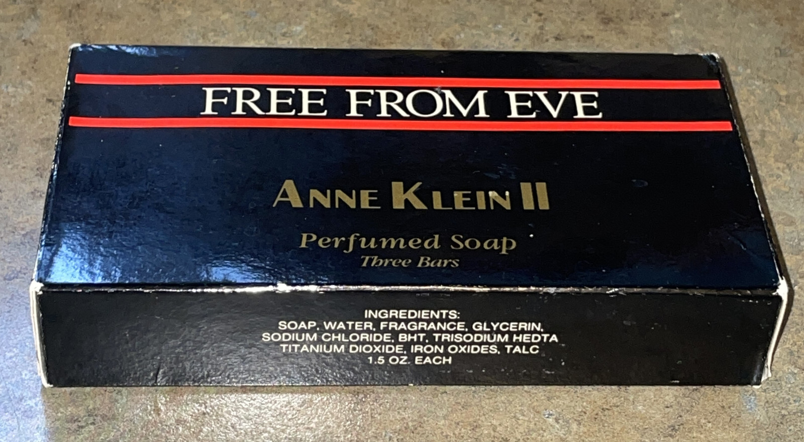 Vintage 3 Pack Anne Klein II Perfumed Parfum BAR SOAP (1.5 oz each) Sealed Box