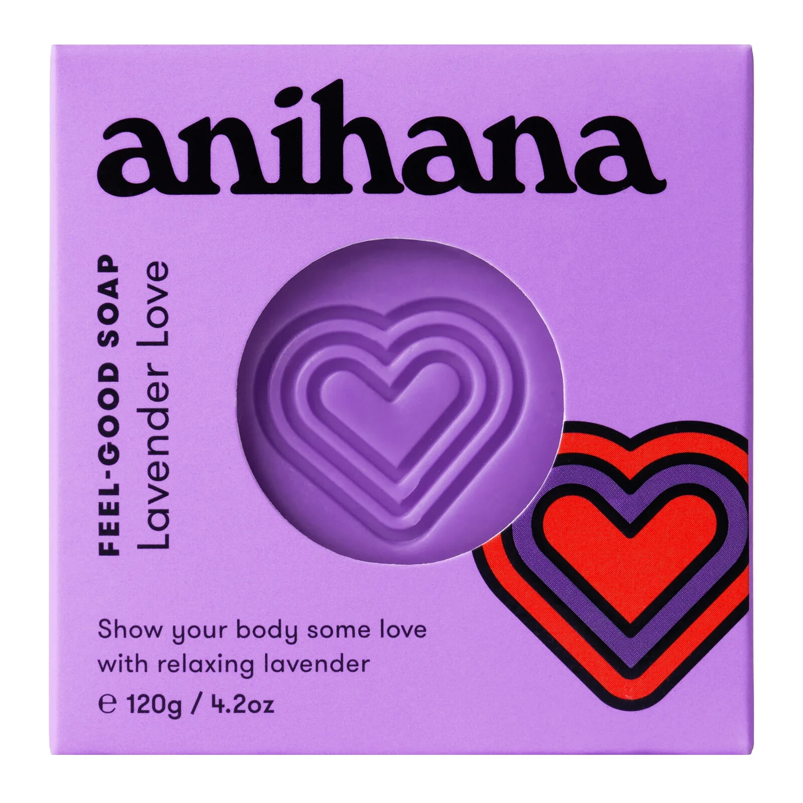 Anihana New Zealand Feel-Good Soap Lavender Love 4.2 Oz Hydrating Free Shipping