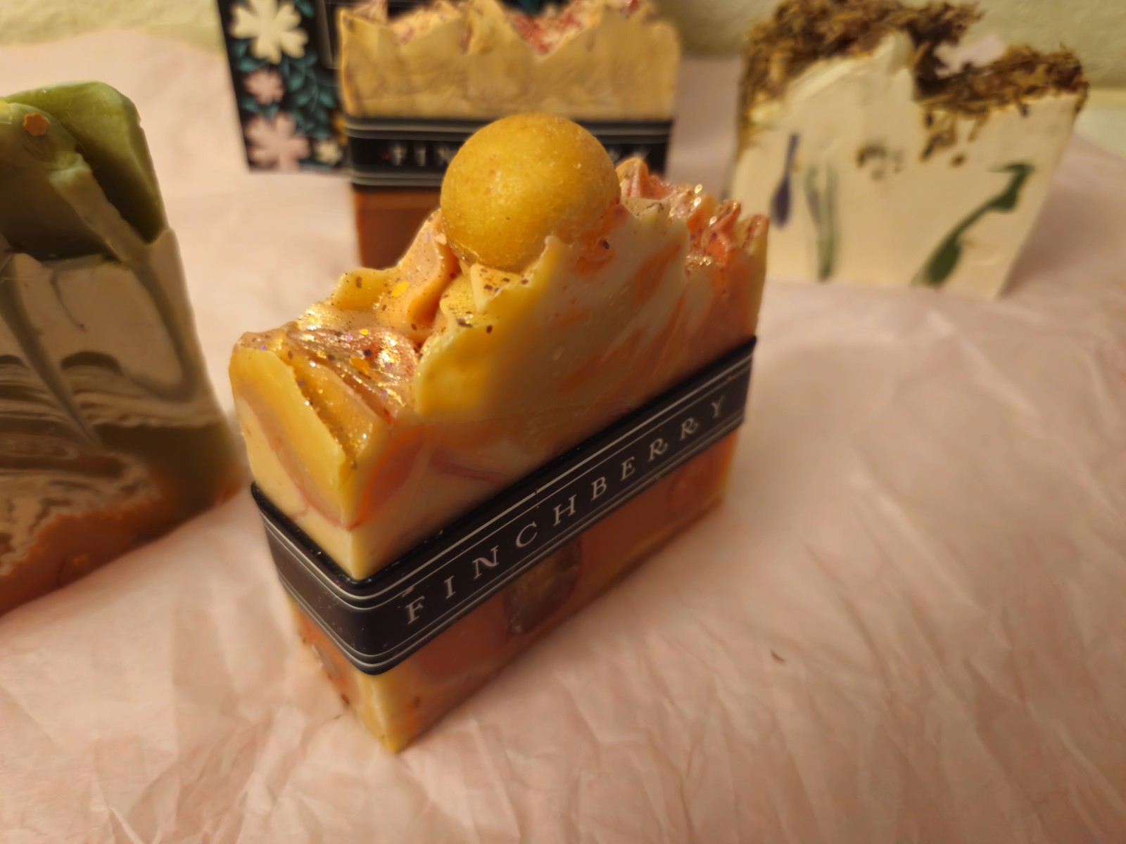 Rare – FinchBerry 4 Handmade Cranberry Chutney Body/Past Curfew & More Soap Set