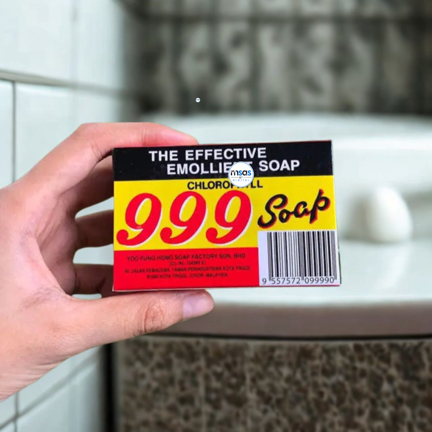 999 Chlorophyll Soap Refreshing Body Wash Gentle Sensitive Skin 2 Pcs Bar