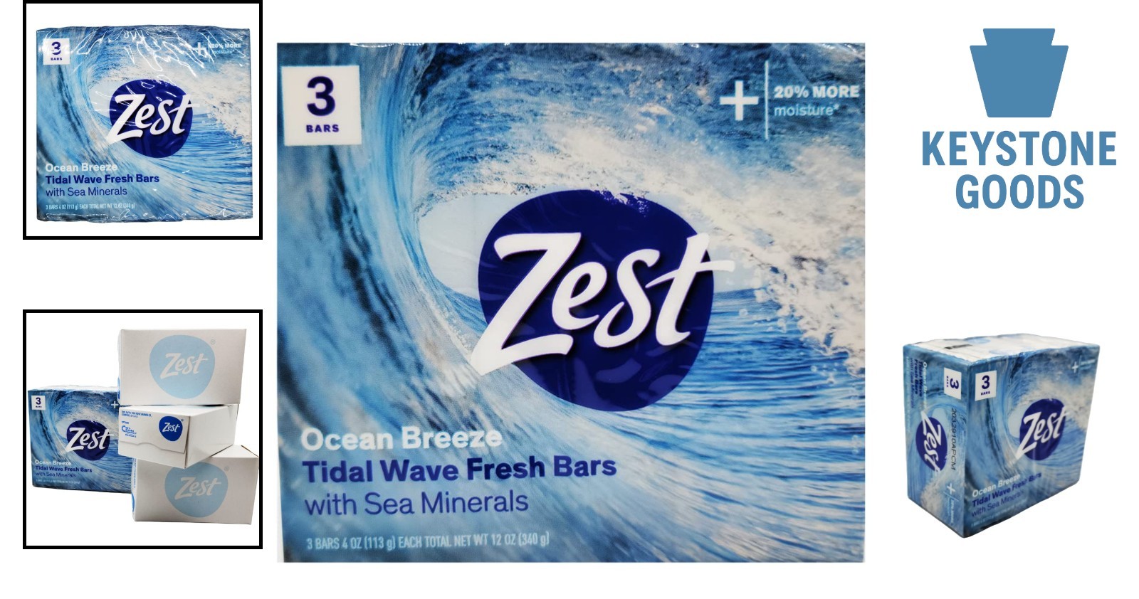 Ocean Breeze Organic Bar Soap Pack of 3 – Smoothening & Refreshing Scent