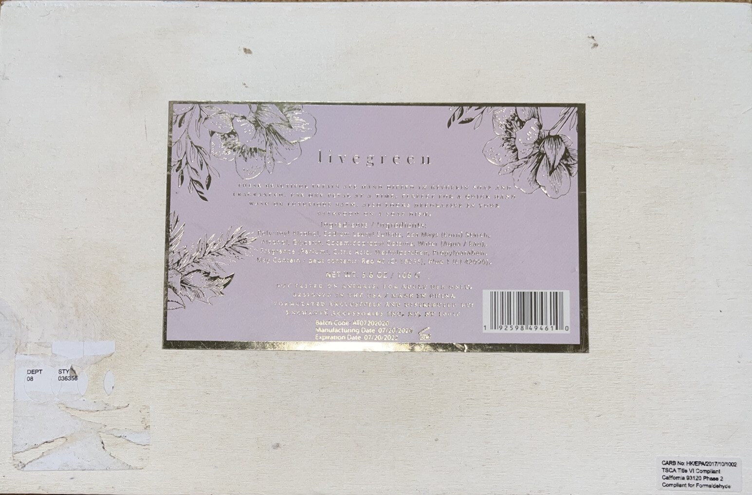 Livegreen Rosehip Rose Petal Scented Soap Petals 24 Count Valentine’s Day Gift