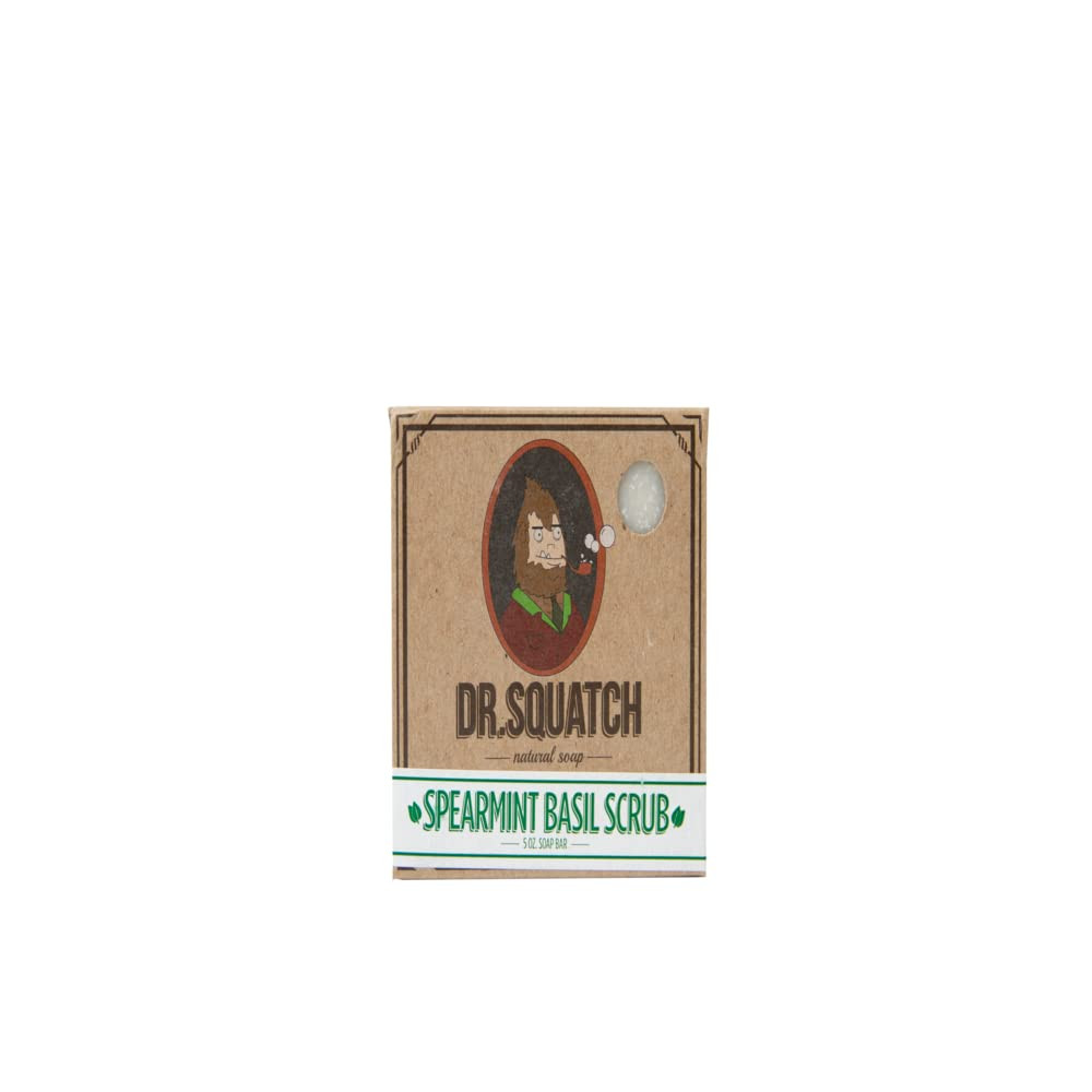 Dr Squatch Spearmint Basil All Natural Bar Soap for Men 5 Ounce Moisturizing …