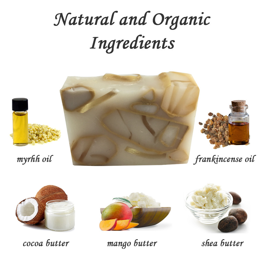 Natural Marble Soap Crystal Rocks Shea Cocoa&Mango Butters.USA Made.Gift Set