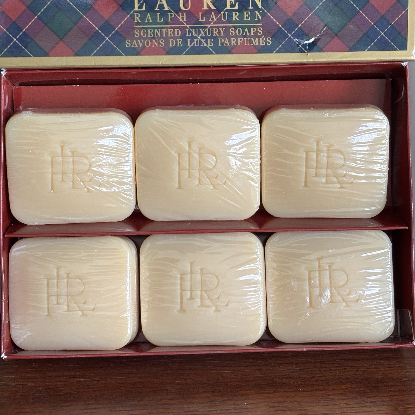 LAUREN RALPH LAUREN HOLIDAY SPICE SIX SCENTED LUXURY FACTORY SEALED SOAPS NIB
