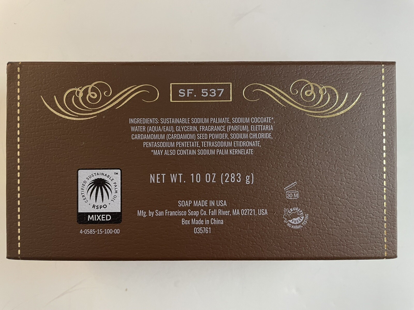 Man Bar-Cardamom+Juniper￼￼fragrance 10oz.soap Bar-San Francisco Soap Company￼