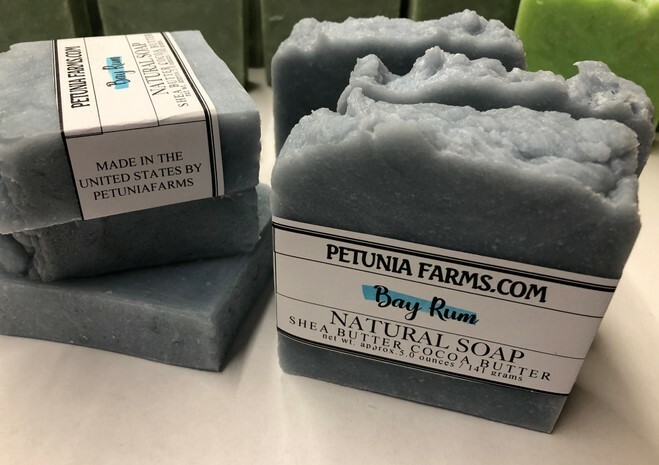 BAY RUM HANDMADE SOAP 6 LG.BARS Bay Rum Fragrance