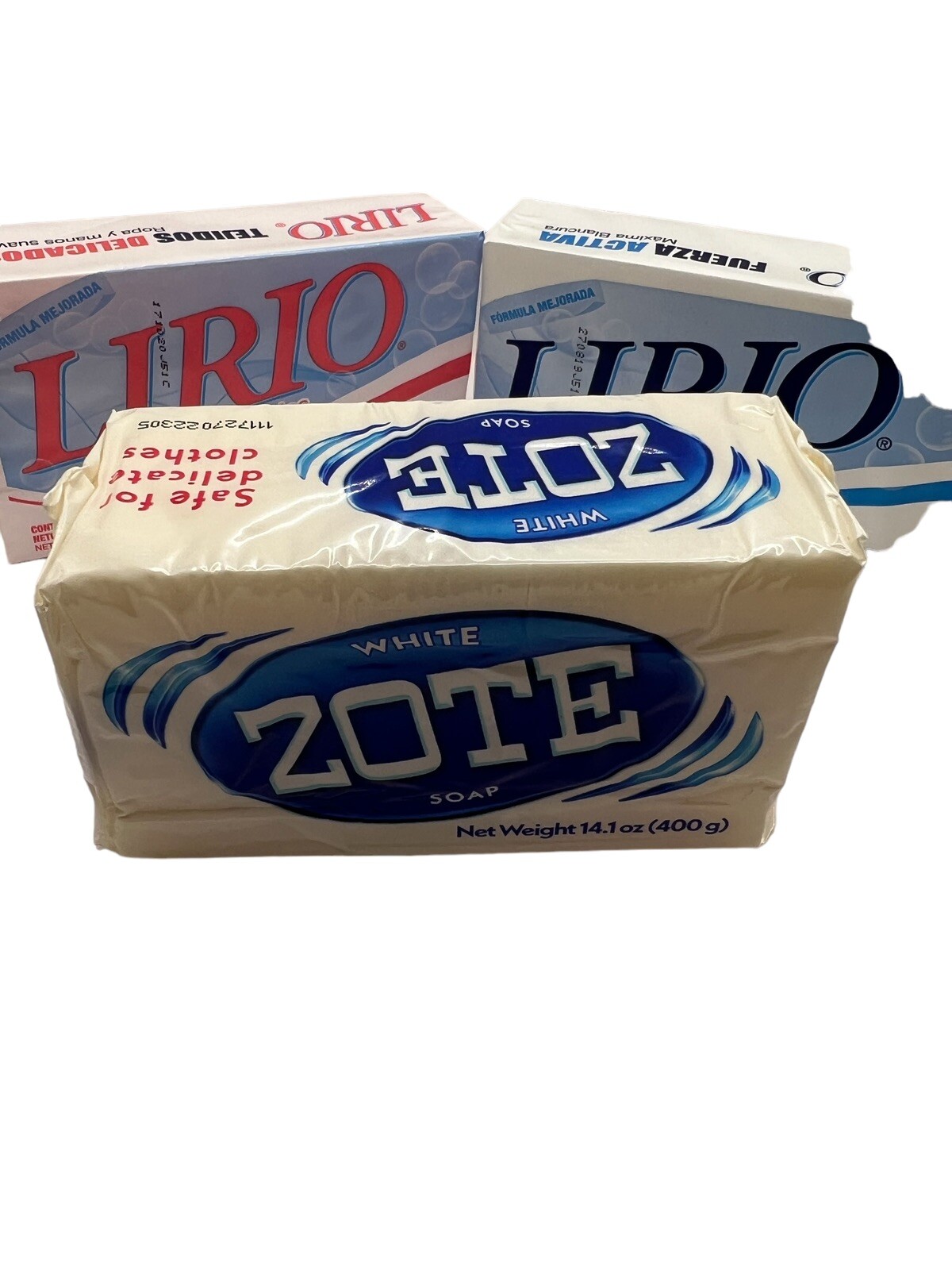 ZOTE&LIRIO PINK&WHITE Laundry Soap Washing Clothes 14.1oz/14.11 3 BARS SET