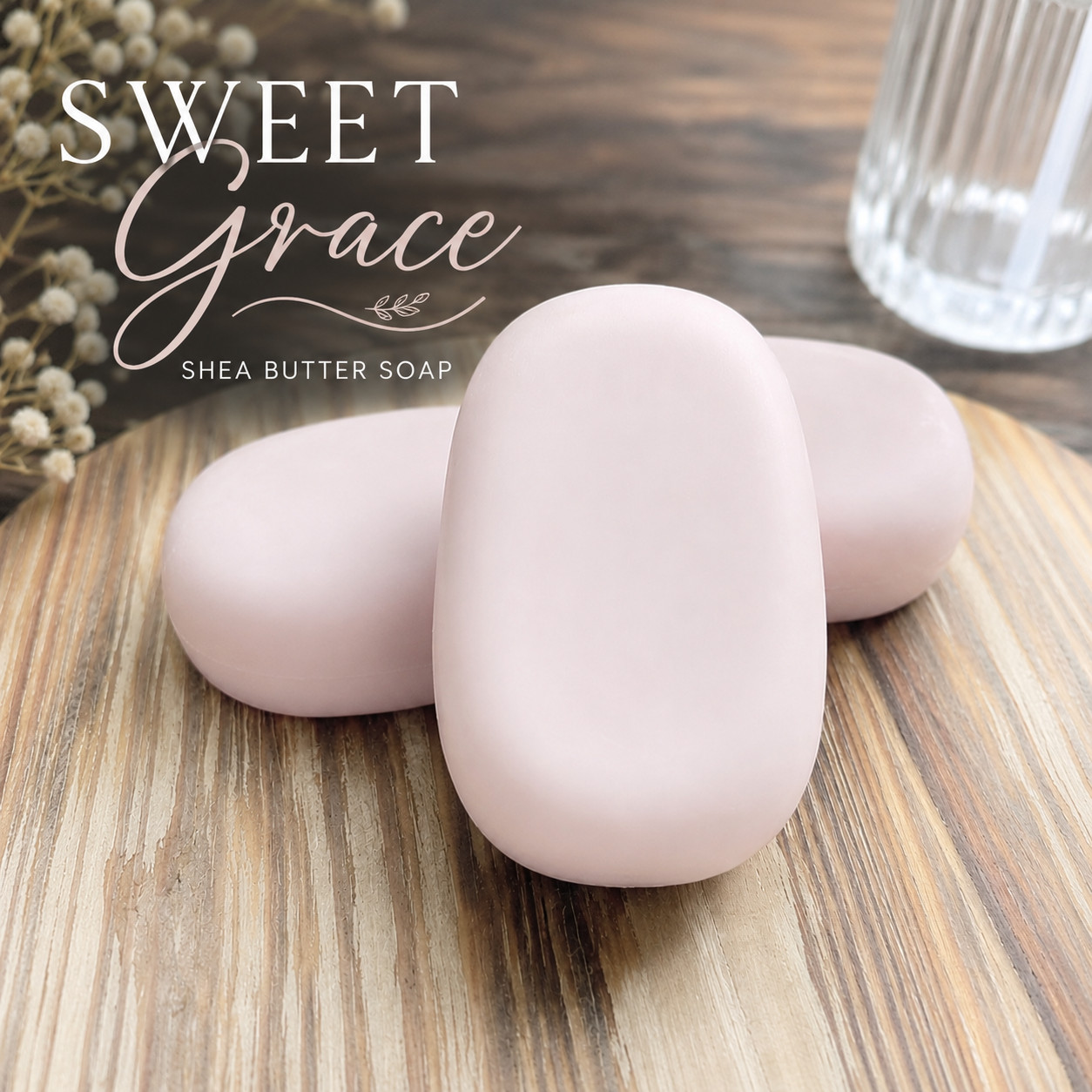 Sweet Grace Shea Butter Soap – Passion Fruit, White Tea & Patchouli | Handmade