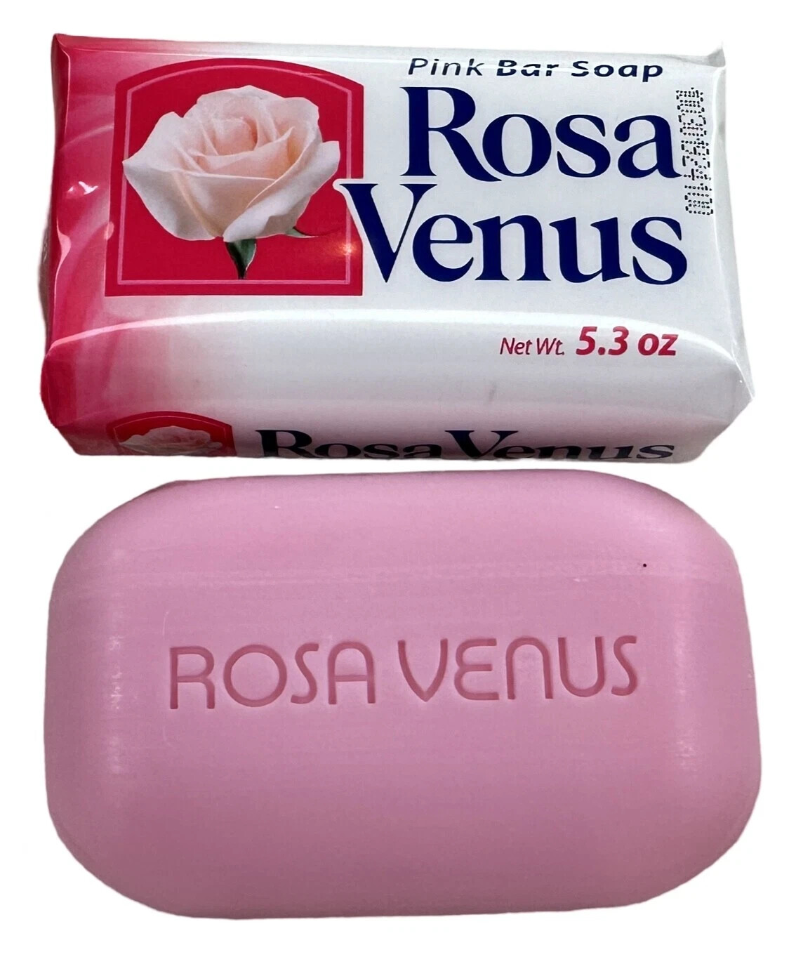 Lot of 28 Rosa Venus Pink Bar Soap (5.3 oz each bar). Free Shipping! White& Pink