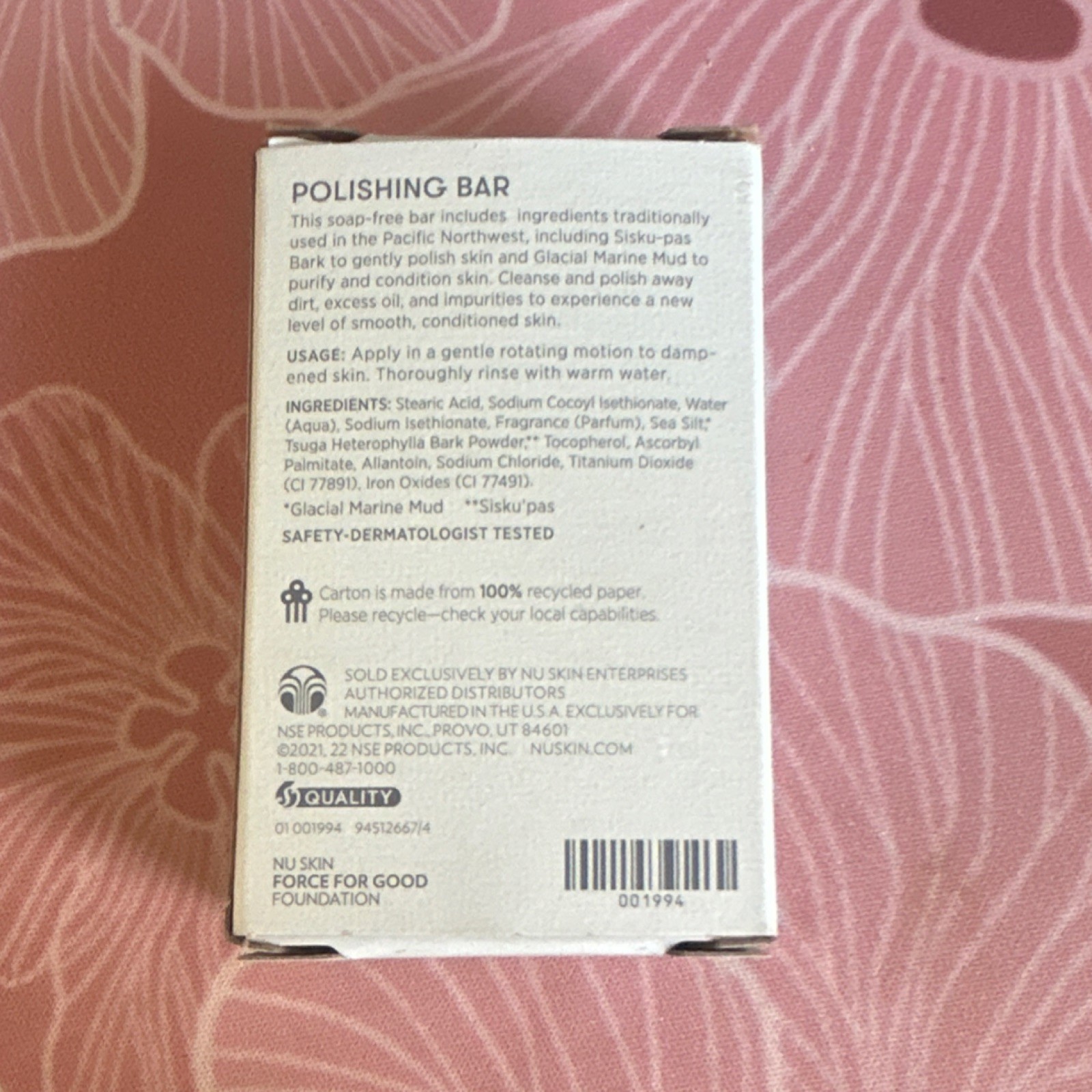Epoch Polishing Bar 3.40oz Dermatologist Tested Body Face Nu Skin Force For Good