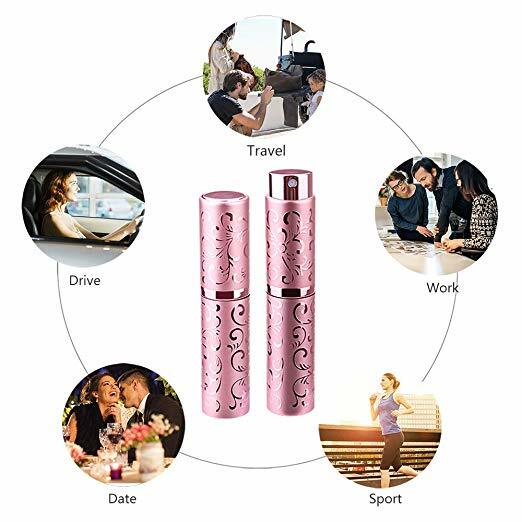 10ml Perfume Refillable Atomizer Mini Travel Spray Bottle Purse Funnel