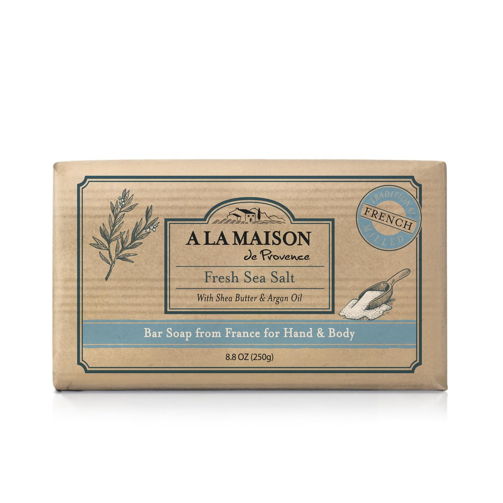 A LA MAISON Fresh Sea Salt Bar Soap – Triple French Milled Natural Moisturizing
