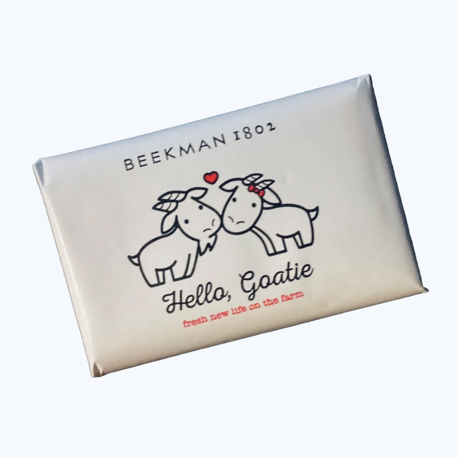 BEEKMAN 1802 PURE GOAT MILK SOAP – 3.5oz PALM SIZE – UNSCENTED
