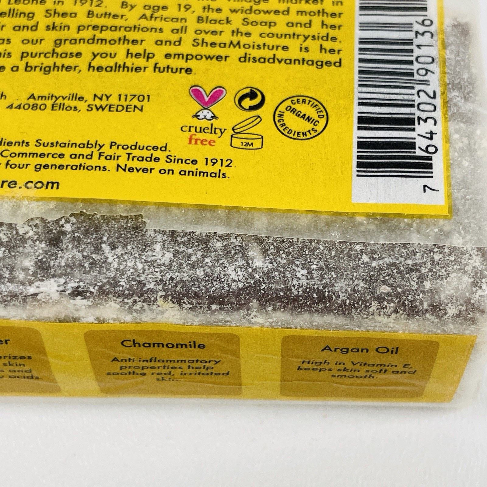 1 Bar – Shea Moisture Raw Shea Chamomile & Argan Oil Baby Eczema Bar Soap 5 oz