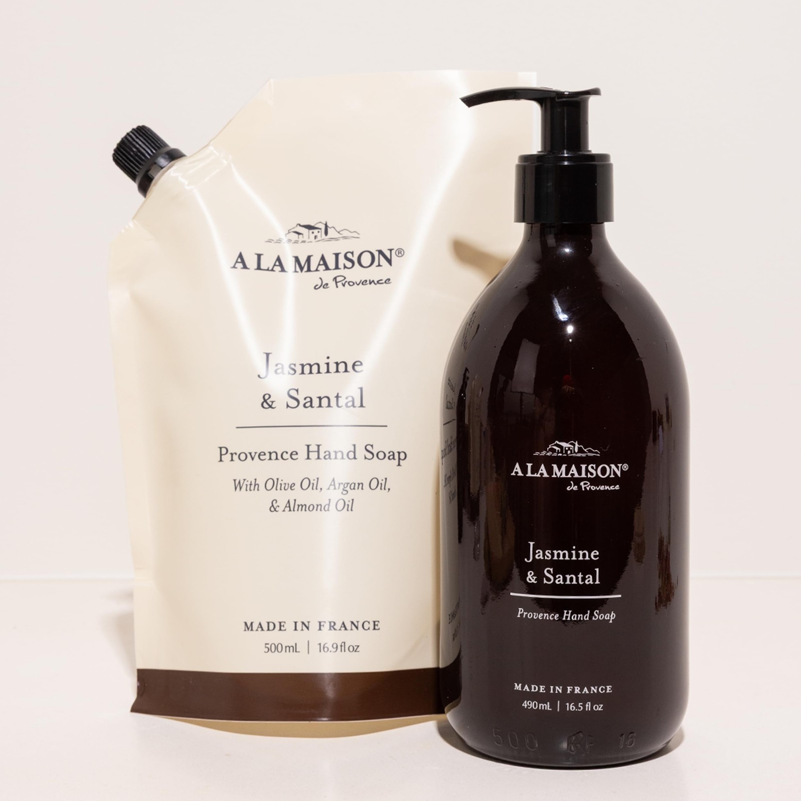 Hand Soap Refill Pouch – Jasmine & Santal– Liquid Hand Wash Refill, Eco-Frien…