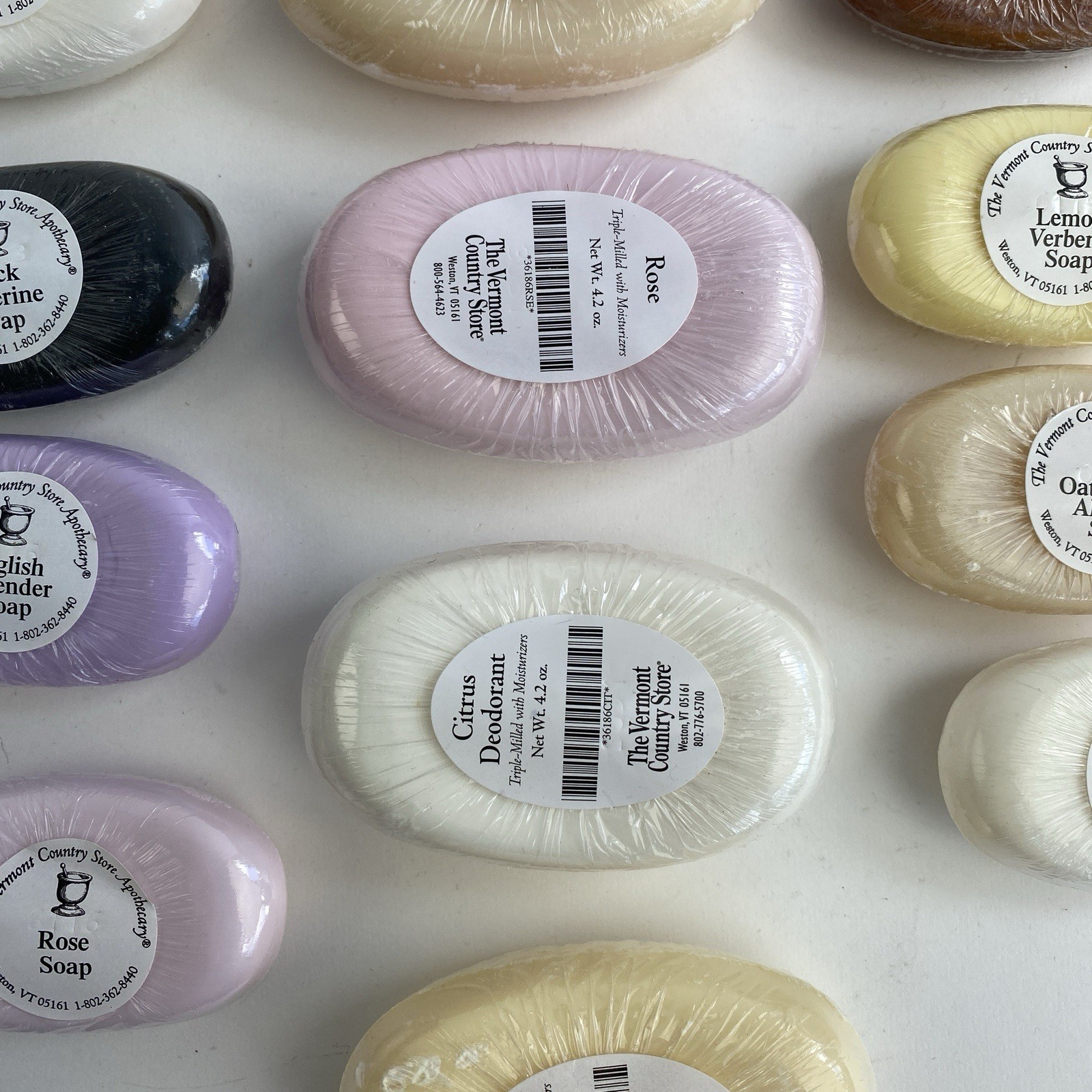 Vermont Country Store Bar Soap Lot Of 5 4.2 oz & 8 1.8 oz Apothecary 13 New