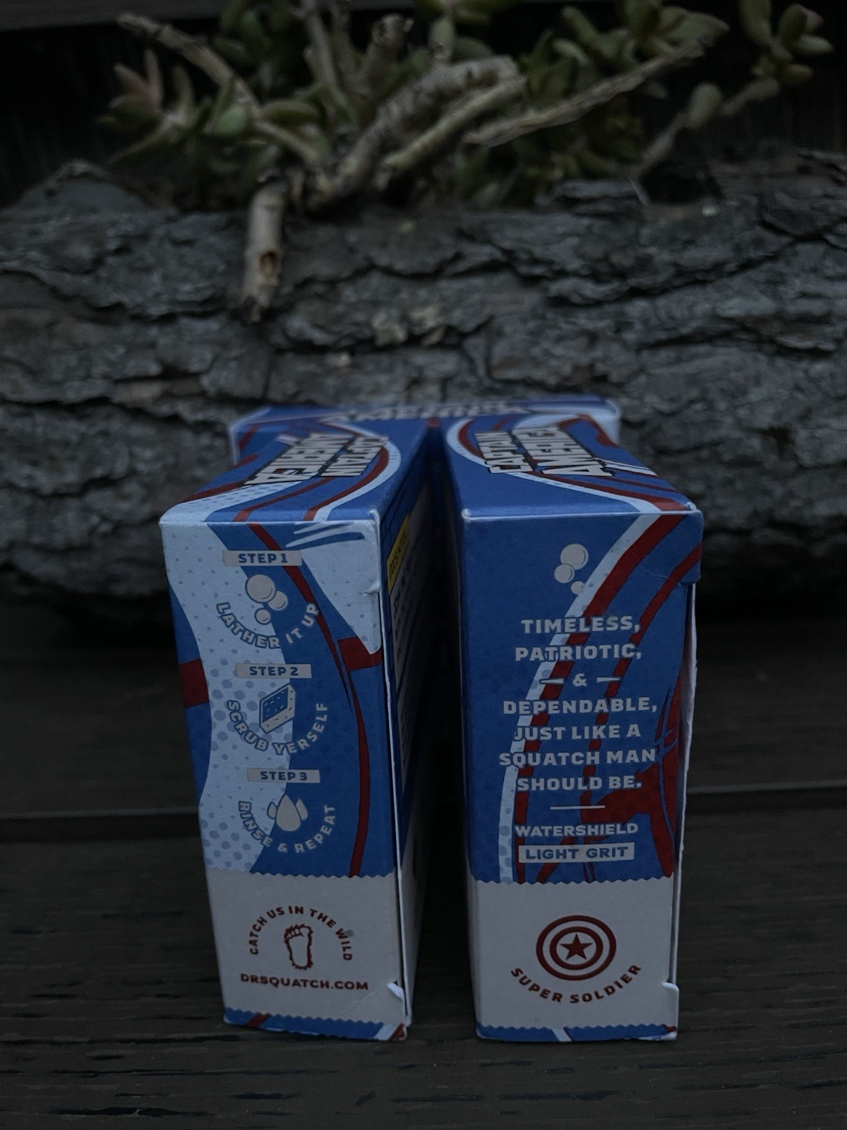 Dr. Squatch Liberty Lather 3 Pack (Marvel Captain America) LIMITED EDITION Soap