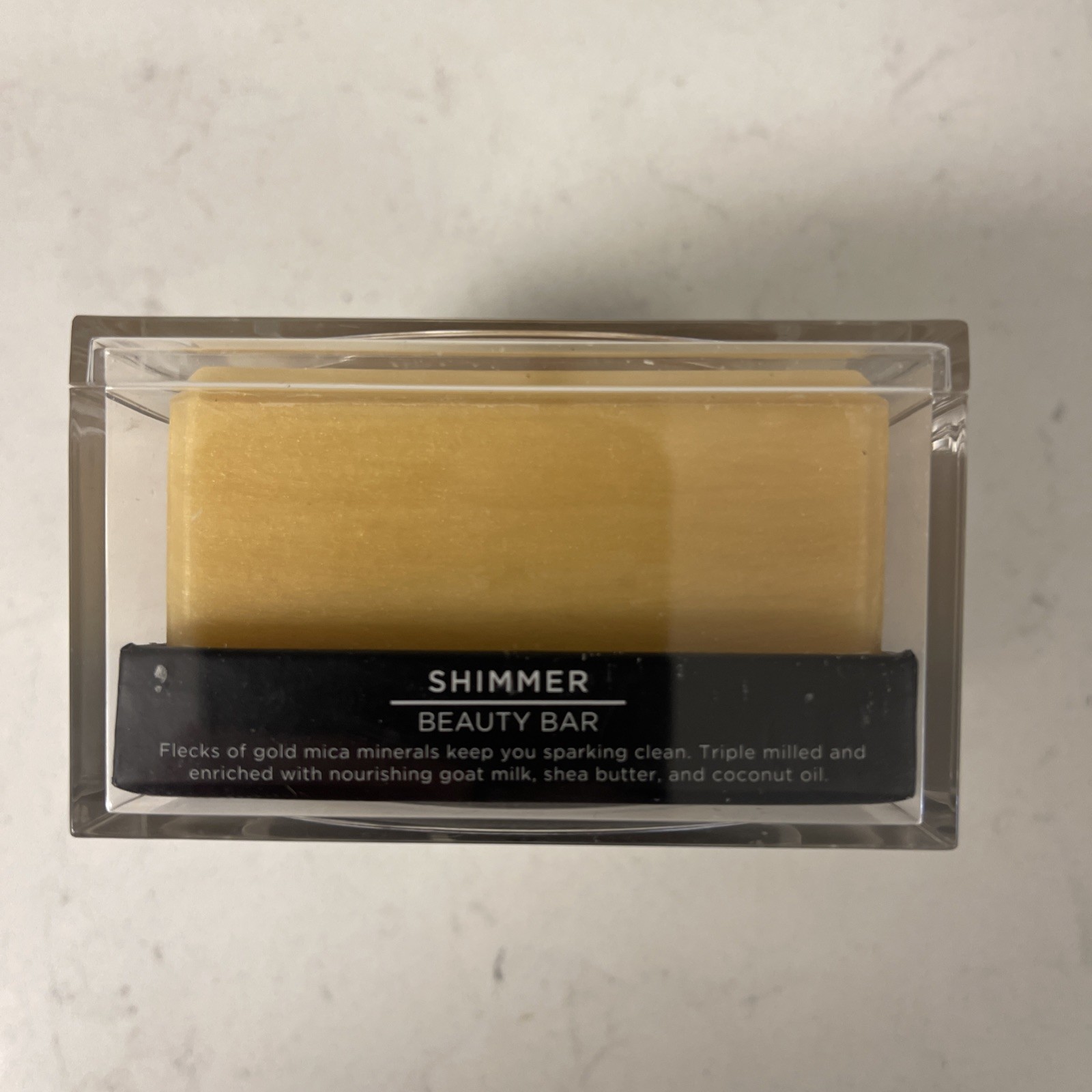 NEW Beekman Lump of Gold Shimmer Soap Star Anise Bergamot Sealed 8 oz