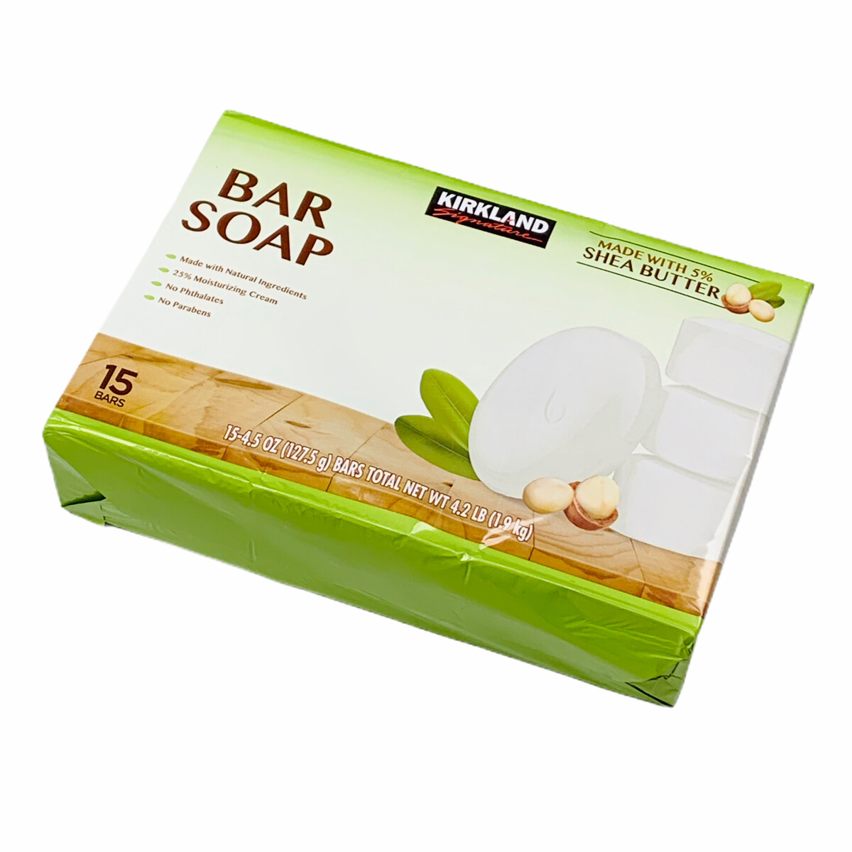 Kirkland Signature Bar Bath Soap with Shea Butter Natural Ingredients 15 Bars