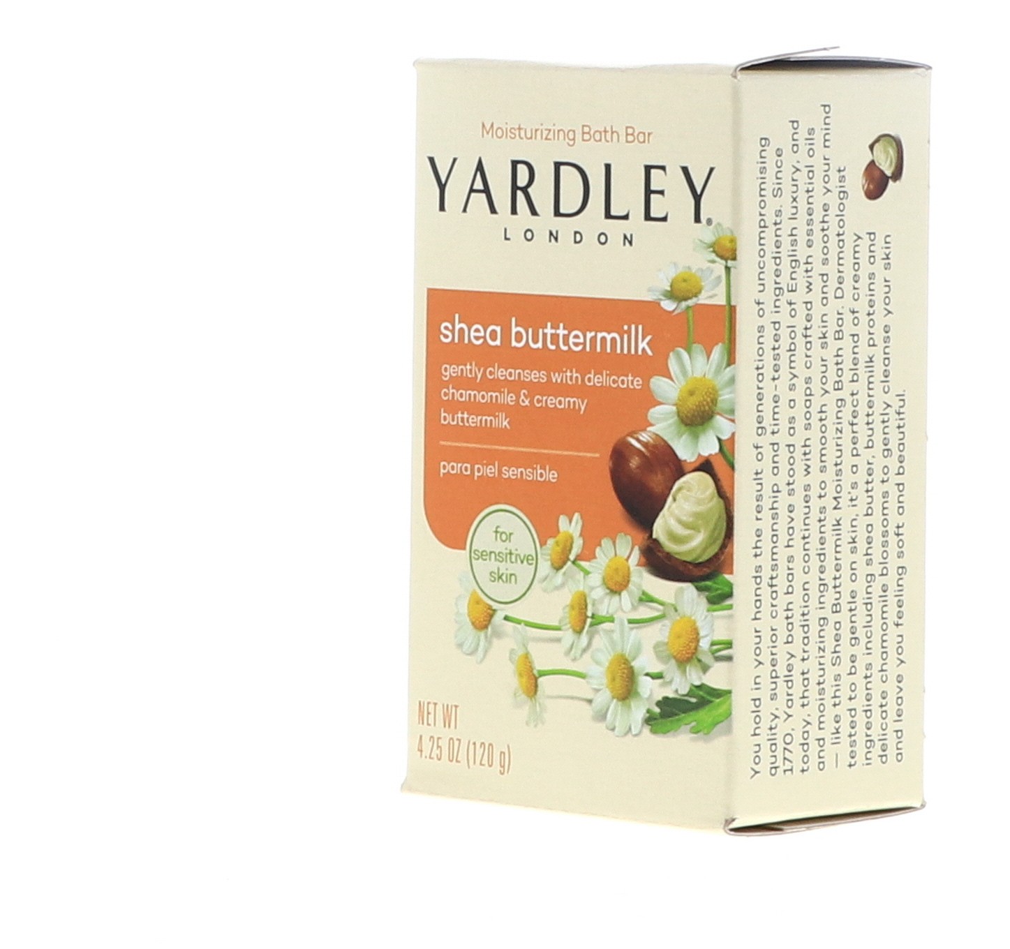 Yardley Shea Buttermilk Bath Bar, 4.25 oz